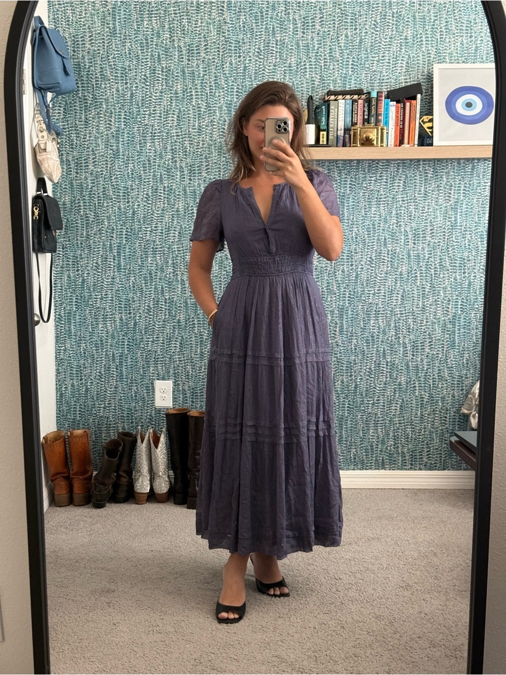 Anthropologie The Somerset Maxi Dress: Lurex Edition - Picture 3 of 4